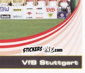Sticker Team VfB Stuttgart - German Football Bundesliga 2007-2008 n. 445 - Panini