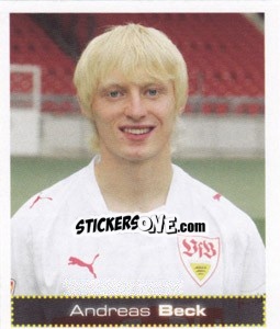 Sticker Andreas Beck - German Football Bundesliga 2007-2008 - Panini