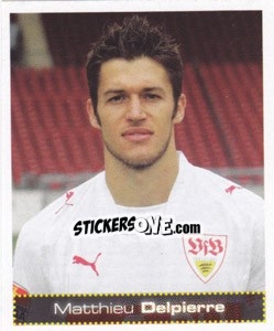 Sticker Matthieu Delpierre - German Football Bundesliga 2007-2008 n. 451 - Panini