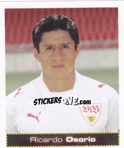 Sticker Ricardo Osorio - German Football Bundesliga 2007-2008 n. 454 - Panini