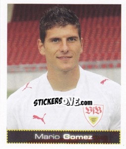 Sticker Mario Gomez - German Football Bundesliga 2007-2008 n. 465 - Panini