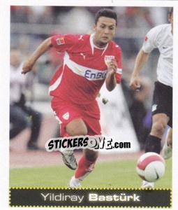 Cromo Yildiray Basturk - German Football Bundesliga 2007-2008 - Panini