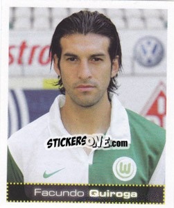 Sticker Facundo Quiroga - German Football Bundesliga 2007-2008 - Panini