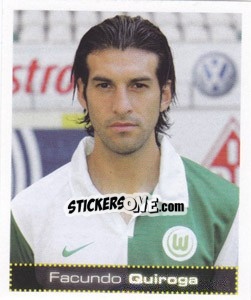 Cromo Facundo Quiroga - German Football Bundesliga 2007-2008 - Panini