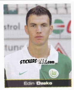 Cromo Edin Dzeko - German Football Bundesliga 2007-2008 - Panini