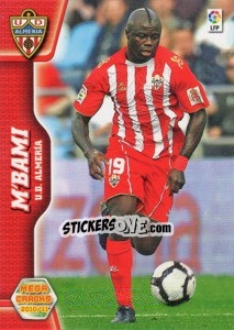 Sticker M'Bami - Liga BBVA 2010-2011. Megacracks n. 10 - Panini