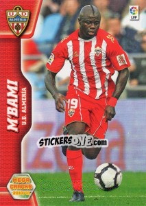 Cromo M'Bami - Liga BBVA 2010-2011. Megacracks - Panini