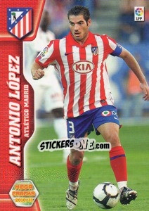 Sticker Antonio López - Liga BBVA 2010-2011. Megacracks - Panini