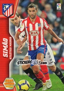 Cromo Simao - Liga BBVA 2010-2011. Megacracks - Panini