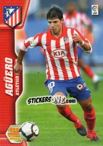 Sticker Agüero - Liga BBVA 2010-2011. Megacracks - Panini