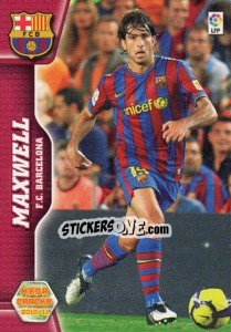 Sticker Maxwell - Liga BBVA 2010-2011. Megacracks - Panini