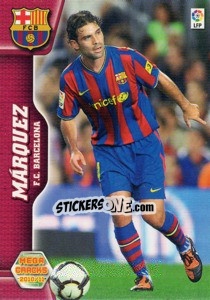 Sticker Rafael Marquez - Liga BBVA 2010-2011. Megacracks n. 63 - Panini