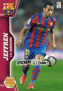 Sticker Jeffren - Liga BBVA 2010-2011. Megacracks n. 68 - Panini