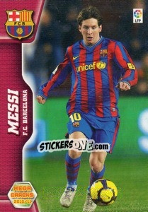 Cromo Messi - Liga BBVA 2010-2011. Megacracks - Panini