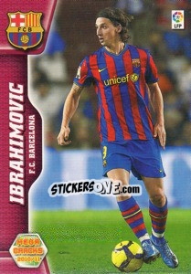 Figurina Ibrahimovic - Liga BBVA 2010-2011. Megacracks - Panini