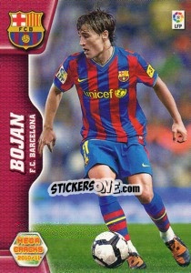 Sticker Bojan Krkic - Liga BBVA 2010-2011. Megacracks n. 71 - Panini