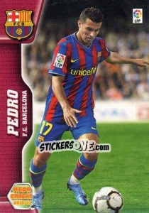 Sticker Pedro Rodríguez - Liga BBVA 2010-2011. Megacracks n. 72 - Panini
