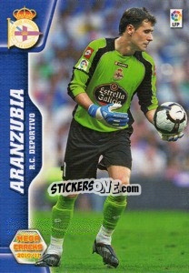 Cromo Aranzubia - Liga BBVA 2010-2011. Megacracks - Panini