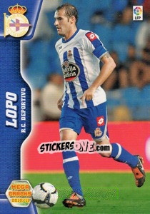 Figurina Lopo - Liga BBVA 2010-2011. Megacracks - Panini