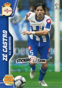 Sticker Ze Castro - Liga BBVA 2010-2011. Megacracks - Panini
