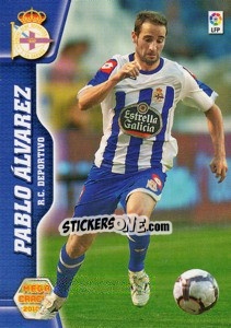 Sticker Pablo Alvarez - Liga BBVA 2010-2011. Megacracks n. 85 - Panini