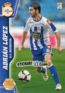 Cromo Adrián López - Liga BBVA 2010-2011. Megacracks - Panini