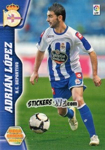 Sticker Adrián López - Liga BBVA 2010-2011. Megacracks n. 88 - Panini