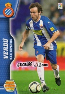 Sticker Verdú - Liga BBVA 2010-2011. Megacracks - Panini