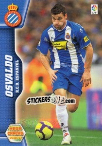 Cromo Pablo Osvaldo - Liga BBVA 2010-2011. Megacracks - Panini