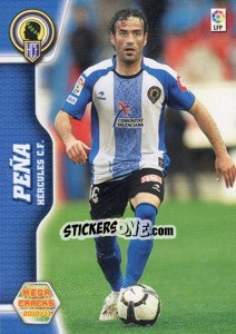 Sticker Peña - Liga BBVA 2010-2011. Megacracks n. 130 - Panini