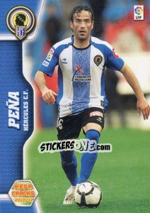 Figurina Peña - Liga BBVA 2010-2011. Megacracks - Panini