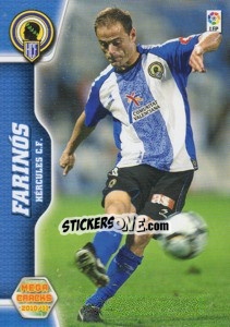 Sticker Farinós - Liga BBVA 2010-2011. Megacracks n. 136 - Panini