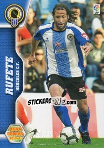 Cromo Rufete - Liga BBVA 2010-2011. Megacracks - Panini