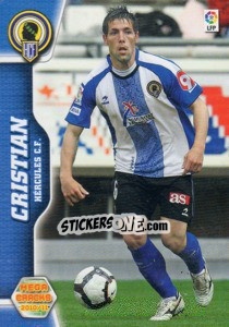 Sticker Cristian - Liga BBVA 2010-2011. Megacracks - Panini