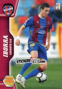 Sticker Iborra - Liga BBVA 2010-2011. Megacracks - Panini