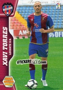 Sticker Xavi Torres - Liga BBVA 2010-2011. Megacracks n. 155 - Panini