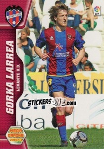 Sticker Gorka Larrea - Liga BBVA 2010-2011. Megacracks n. 156 - Panini