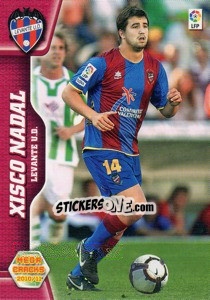 Cromo Xisco Nadal - Liga BBVA 2010-2011. Megacracks n. 161 - Panini