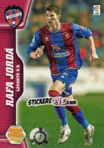 Figurina Rafa Jordá - Liga BBVA 2010-2011. Megacracks - Panini