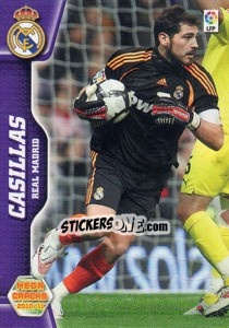 Sticker Casillas - Liga BBVA 2010-2011. Megacracks n. 164 - Panini