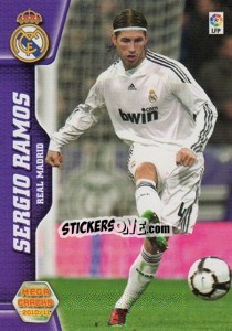 Cromo Sergio Ramos - Liga BBVA 2010-2011. Megacracks - Panini