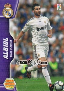 Sticker Albiol - Liga BBVA 2010-2011. Megacracks n. 168 - Panini