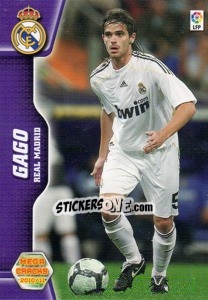 Sticker Gago - Liga BBVA 2010-2011. Megacracks n. 172 - Panini