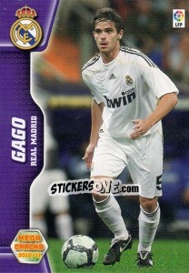 Figurina Gago - Liga BBVA 2010-2011. Megacracks - Panini