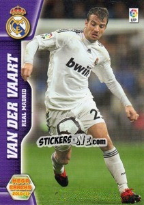 Sticker Van der Vaart - Liga BBVA 2010-2011. Megacracks - Panini