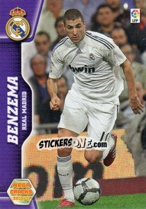 Sticker Benzemá - Liga BBVA 2010-2011. Megacracks n. 180 - Panini