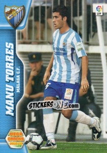 Sticker Manu Torres - Liga BBVA 2010-2011. Megacracks - Panini