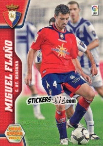 Figurina Miguel Flaño - Liga BBVA 2010-2011. Megacracks - Panini