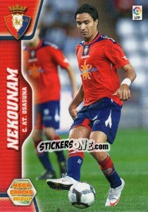 Figurina Nekounam - Liga BBVA 2010-2011. Megacracks - Panini