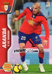 Sticker Aranda - Liga BBVA 2010-2011. Megacracks - Panini
